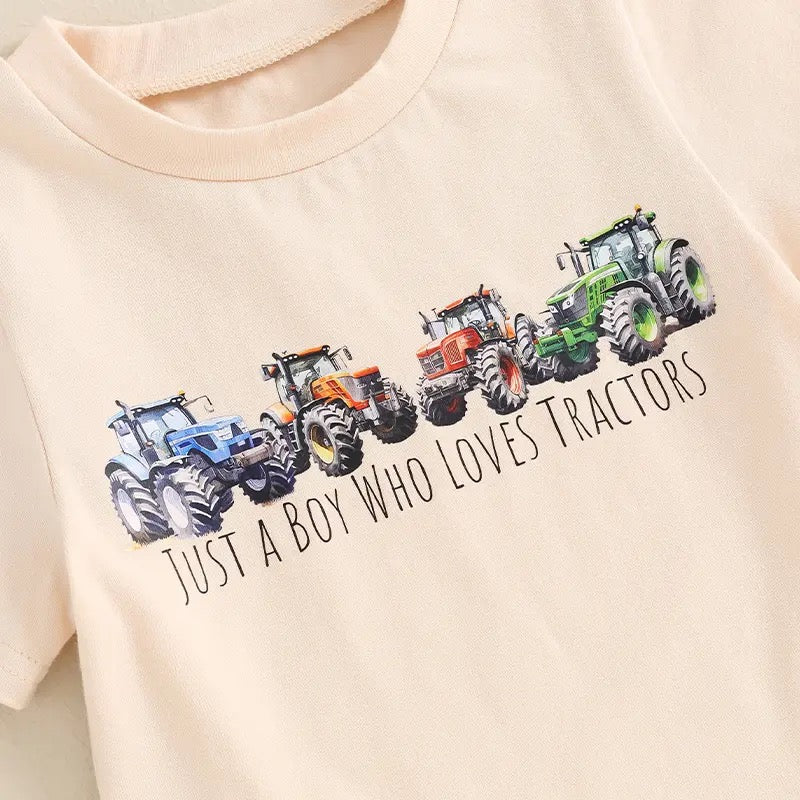 Boy Who Loves Tractors Set