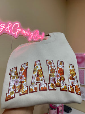 Mama Floral Crewneck