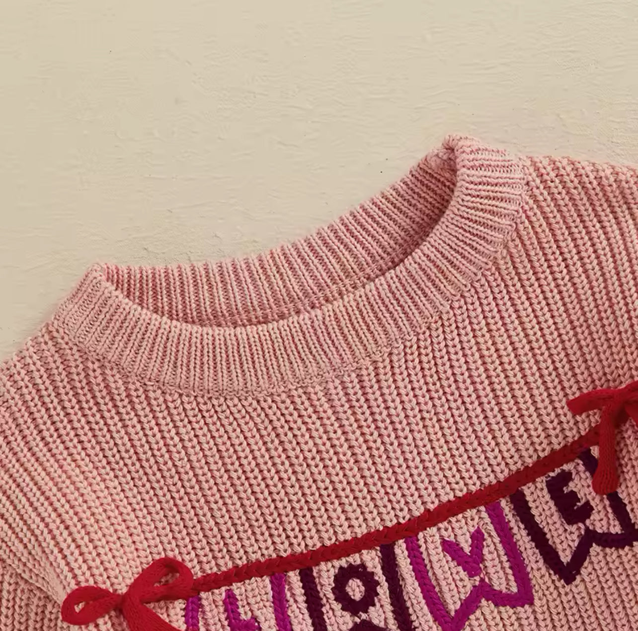 Love Banner Knitted Sweater PREORDER