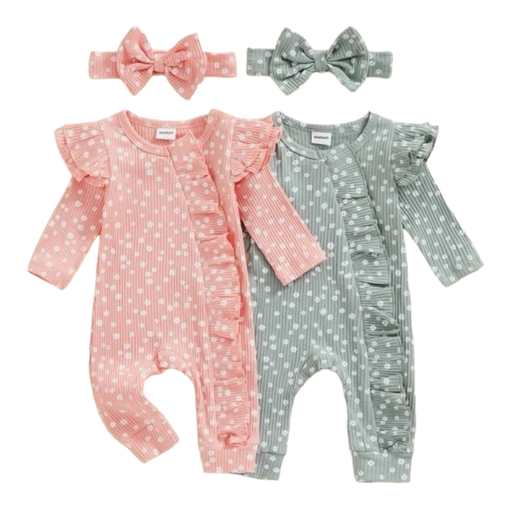 Newborn Ruffle Zippy Jumpsuit