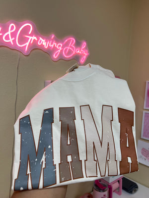 Mama Color Block Tee