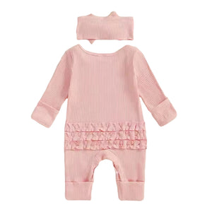 Mama’s Little Bestie Ruffled Bottom Jumpsuit