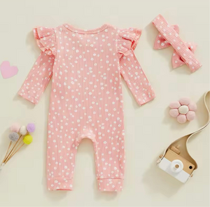 Newborn Ruffle Zippy Jumpsuit