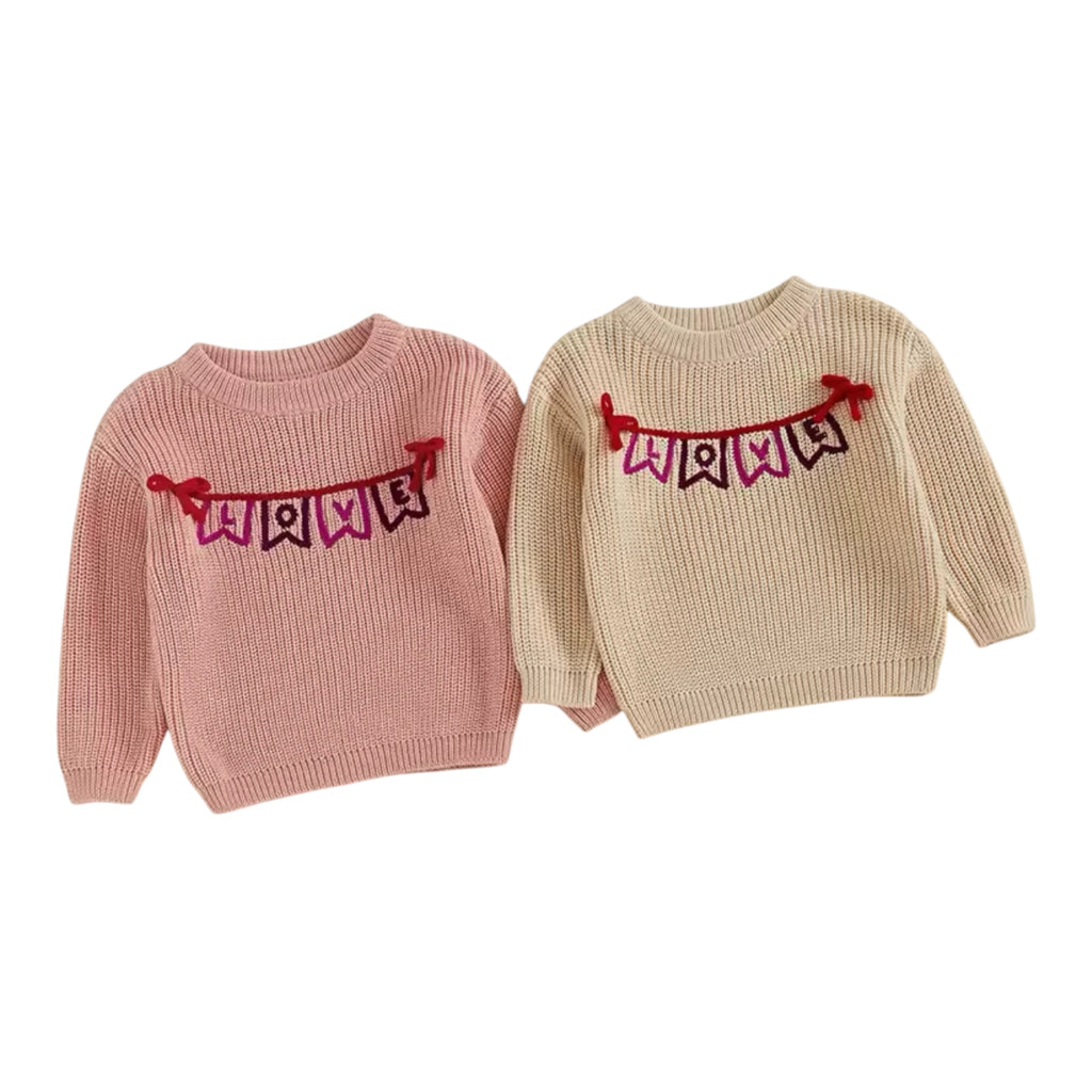 Love Banner Knitted Sweater PREORDER