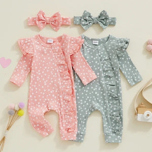 Newborn Ruffle Zippy Jumpsuit