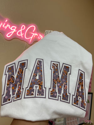 Mama Butterflies & Flowers Tee